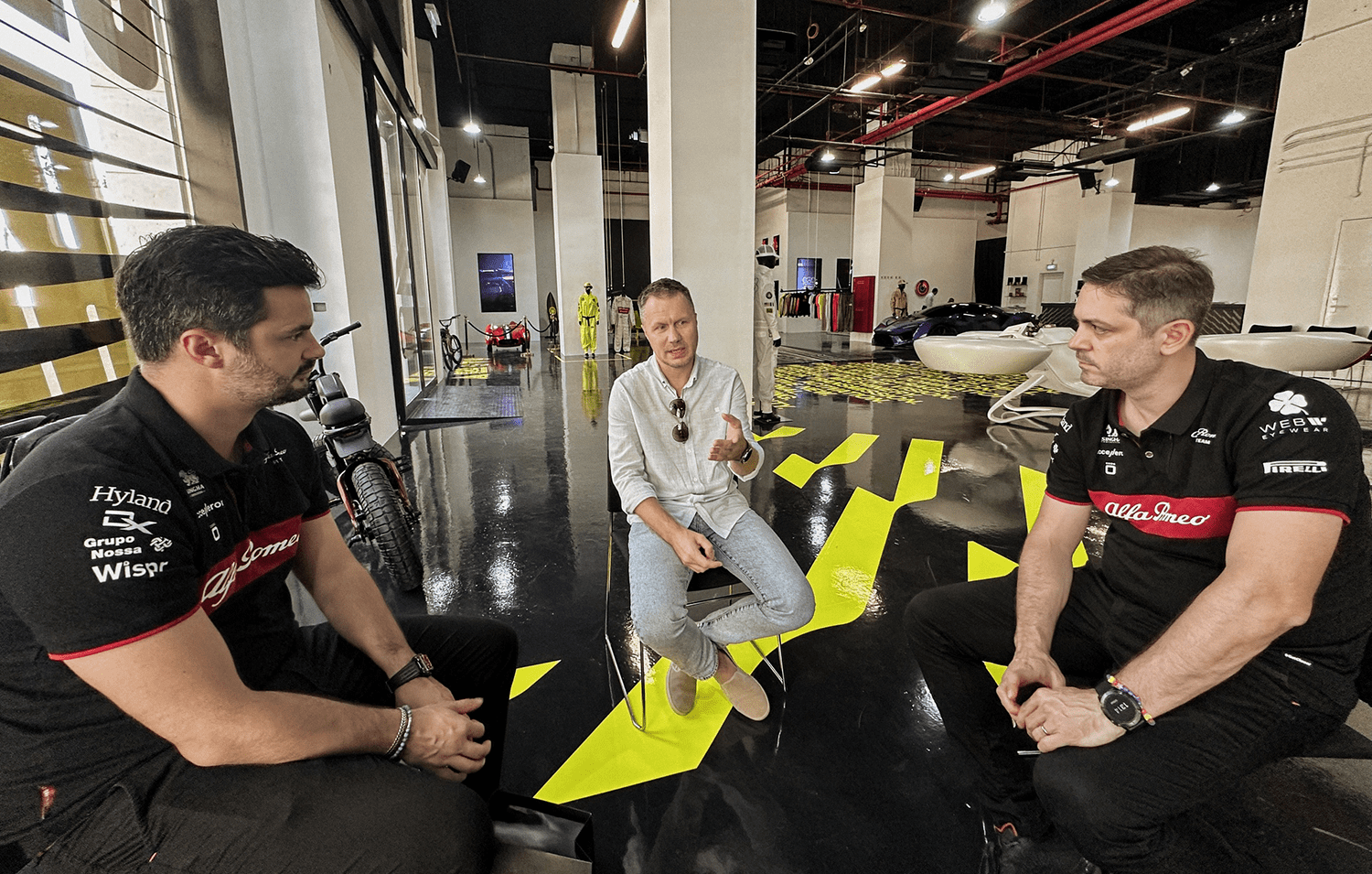 Carbogatto COO Alexey Zayakin at a meeting with Sauber Formula 1 Team representatives in Doha